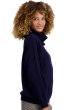 Baby Alpaca cashmere donna collo alto tanis blu notte 4xl